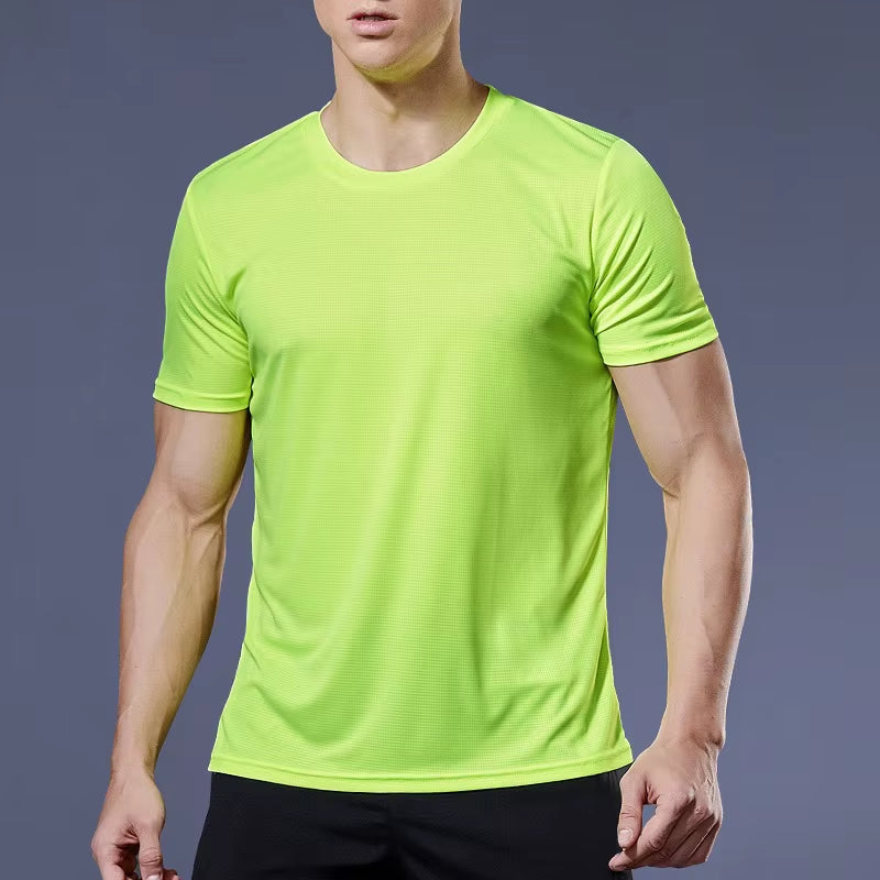 Running Shirts Soccer Shirts Men'S Jersey Sportswear Mens Jogging T-Shirts Quick Dry Compression Sport T-Shirt Fitness Gym