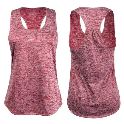 Sleeveless Racerback Workout Tank Tops for Women,Running Training Yoga Shirts,Fitness Sport Yoga Vest, Gym Sport Shirts